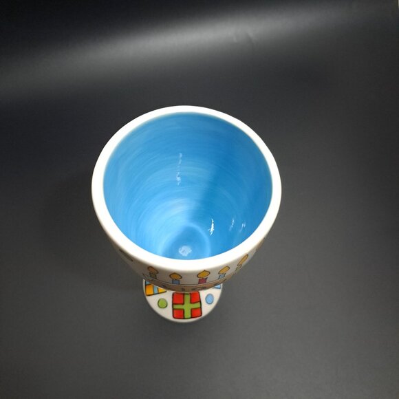 Hand-Painted "Liquid Birthday" Wine Goblet By Our Name Is Mud - Picture 9 of 14